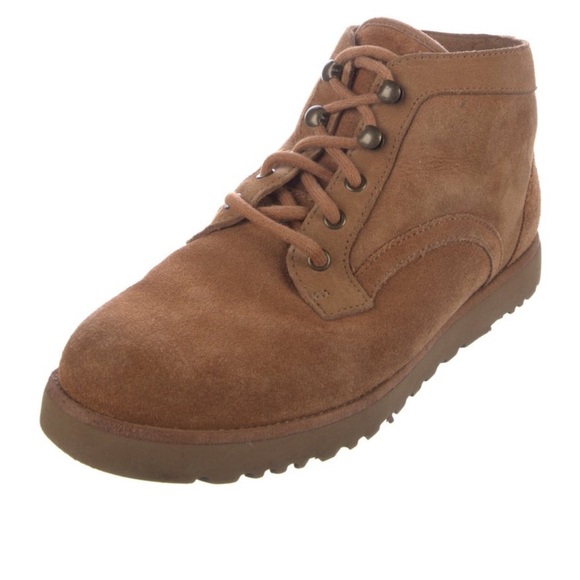UGG Brown Suede High-Top Sneakers / Chukka Boots - Picture 4 of 5